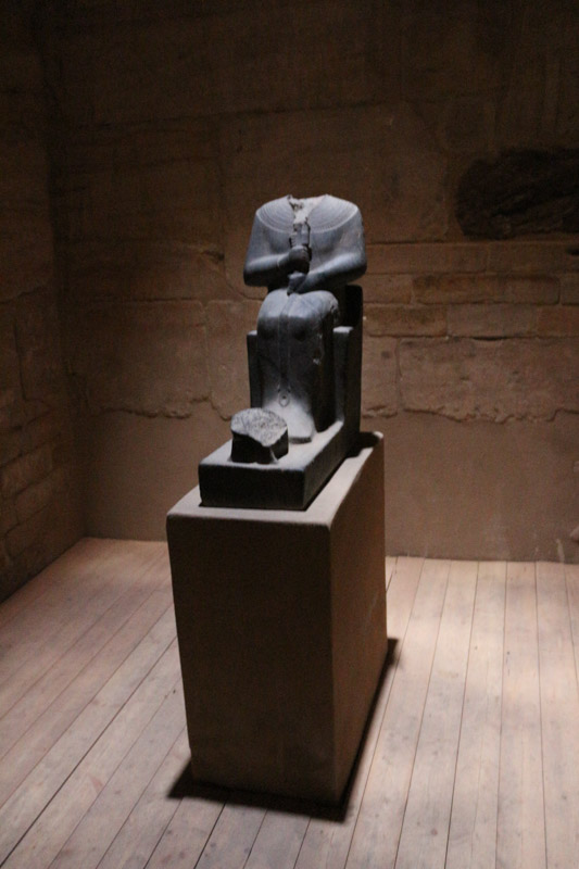 Statue in the small side temple of Ptah