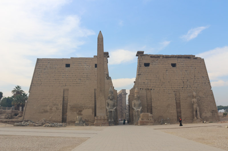 You may notice that the right obelisk of the Luxor Temple is missing. Sultan Muhammed Ali gave it as a present to King Louis-Philipe of France in 1836. Today you can see it on the Place de la Concorde& in Paris. In return the sultan received a tower clock for his Alabaster Mosque& in Cairo. I was told that the tower clock was already broken two weeks after delivery.