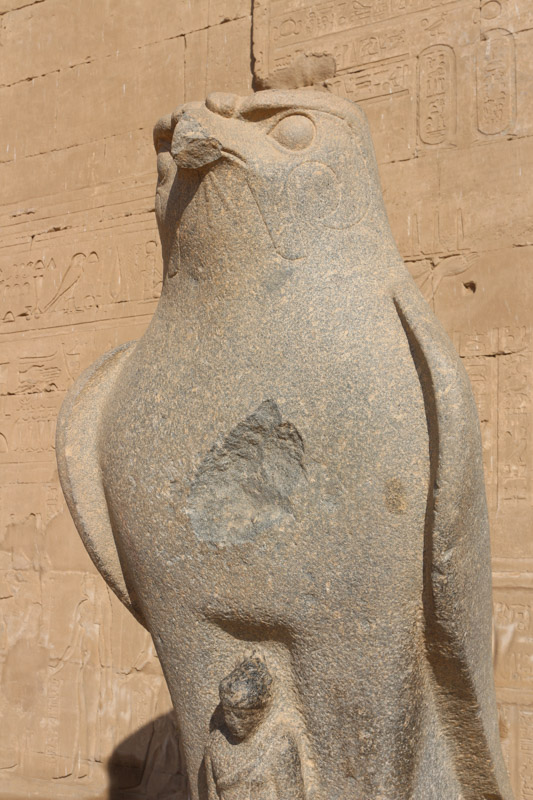 Statue eines schlecht gelaunten Horus