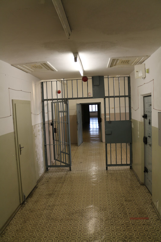 Corridor in the& new prison block built in the 60s