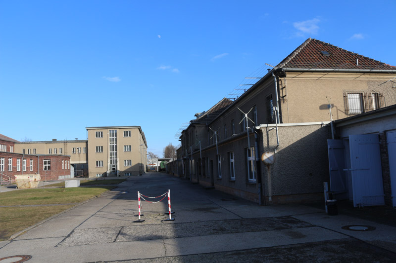 On the right side is the small building of the prison hospital