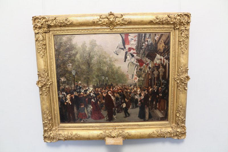Adolph Menzel: Departure of King Wilhelm I. to the army on July 31, 1870
