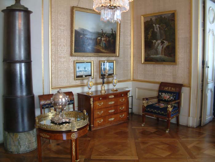 Inneneinrichtung im fürstlichen Appartement des Schlosses Ludwigsburg