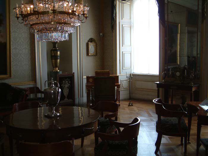 Inneneinrichtung im fürstlichen Appartement des Schlosses Ludwigsburg.