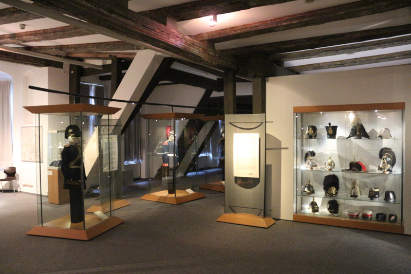 Collection of military uniforms shown in& Celle Castle