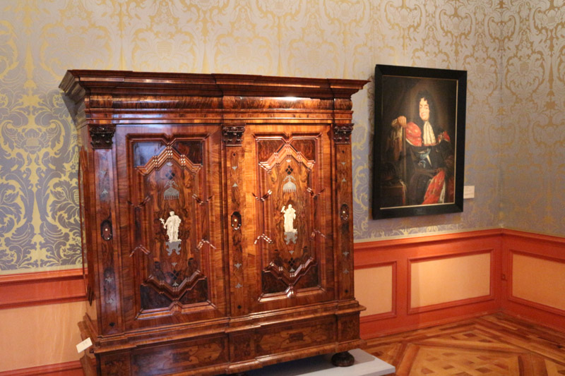 Interior and exhibitions of Celle Castle