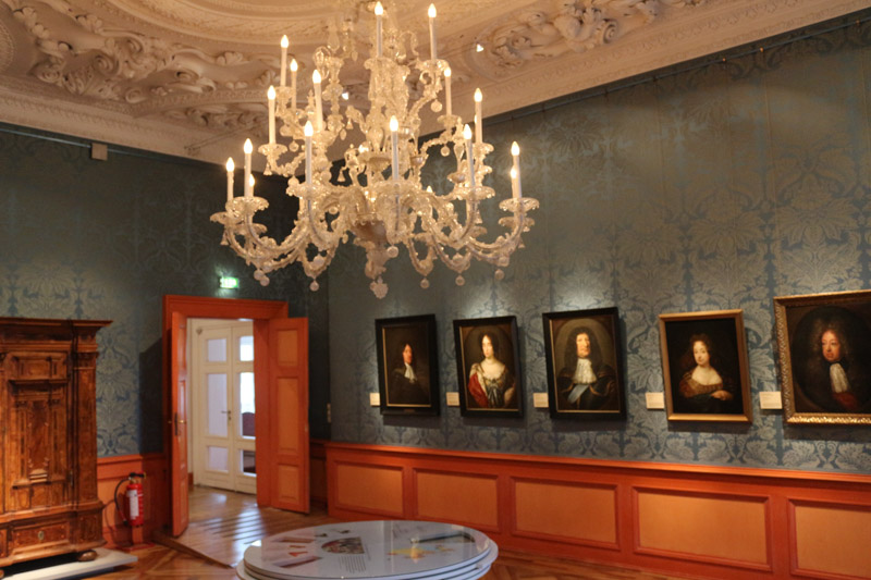 Interior and exhibitions of Celle Castle