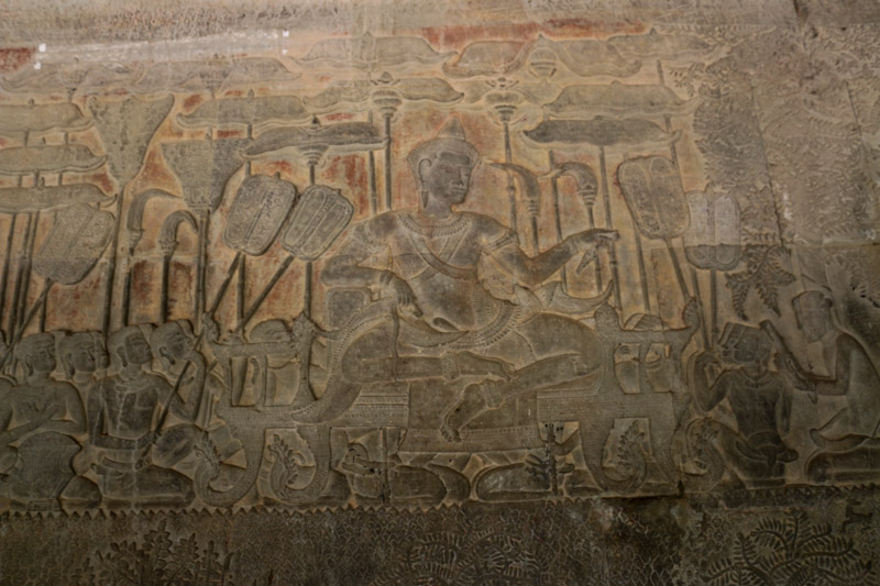 Bas-relief of King Suryavarman II., the builder of Angkor Wat