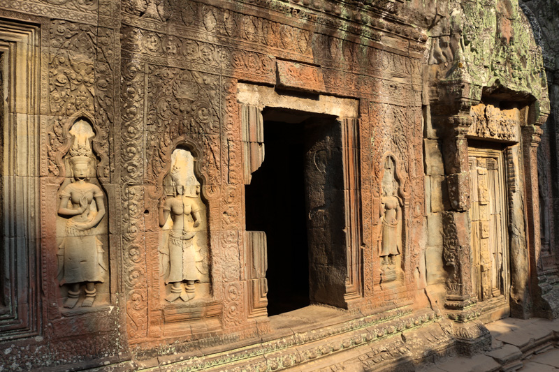 All walls of the temple are covered with reliefs