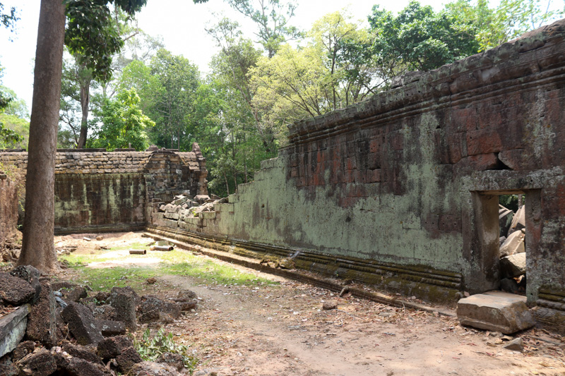 Crumbling walls of the temple