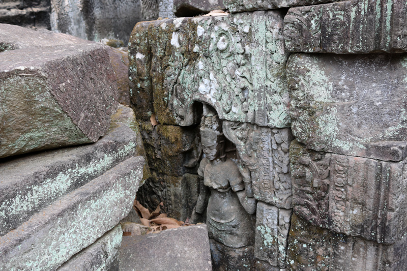 All walls of the temple are covered with reliefs
