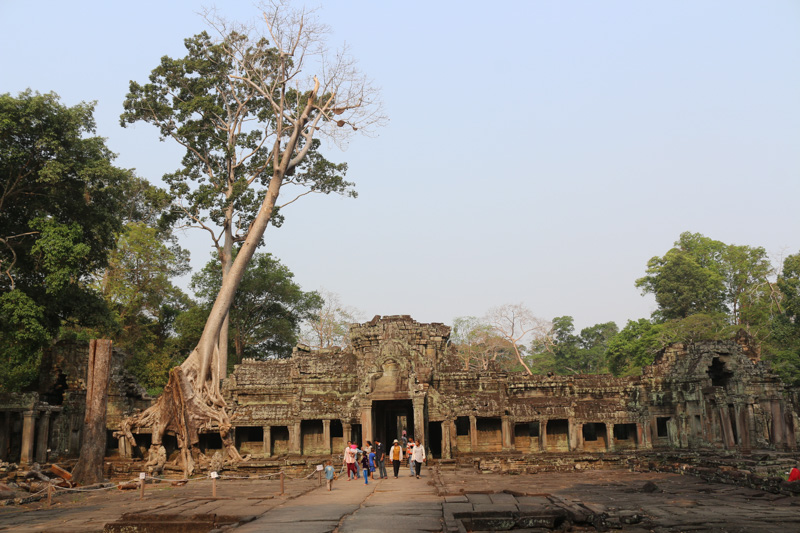 View of the main building of the temple