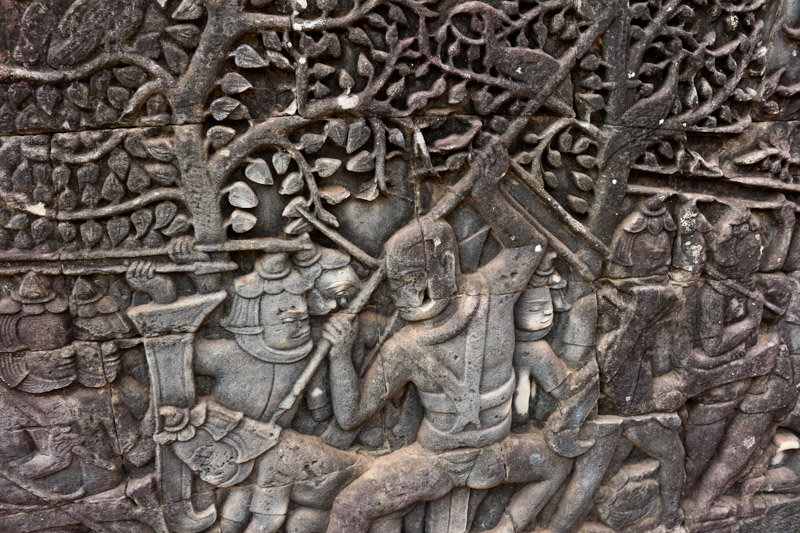 Battle scene in the southern bas-relief gallery