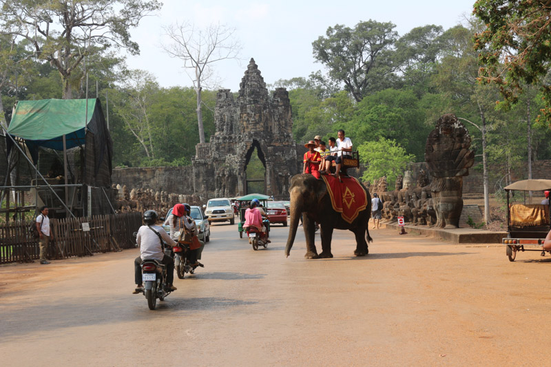 Southern Angkor Thom entrance gate