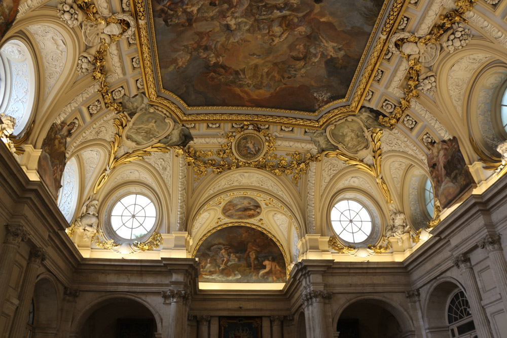 Painting above the main staircase of the Palacio Real de Madrid