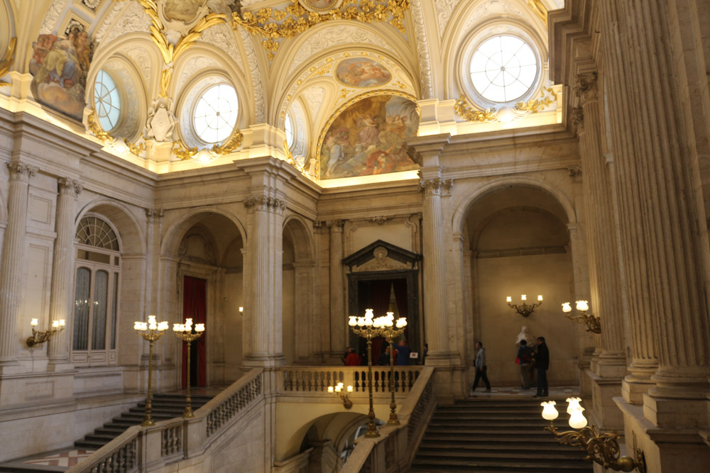 Main staircase of the Palacio Real de Madrid