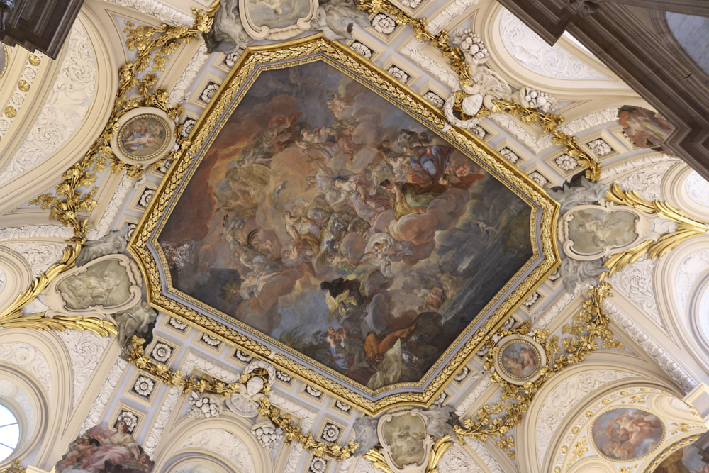 Painting above the main staircase of the Palacio Real de Madrid