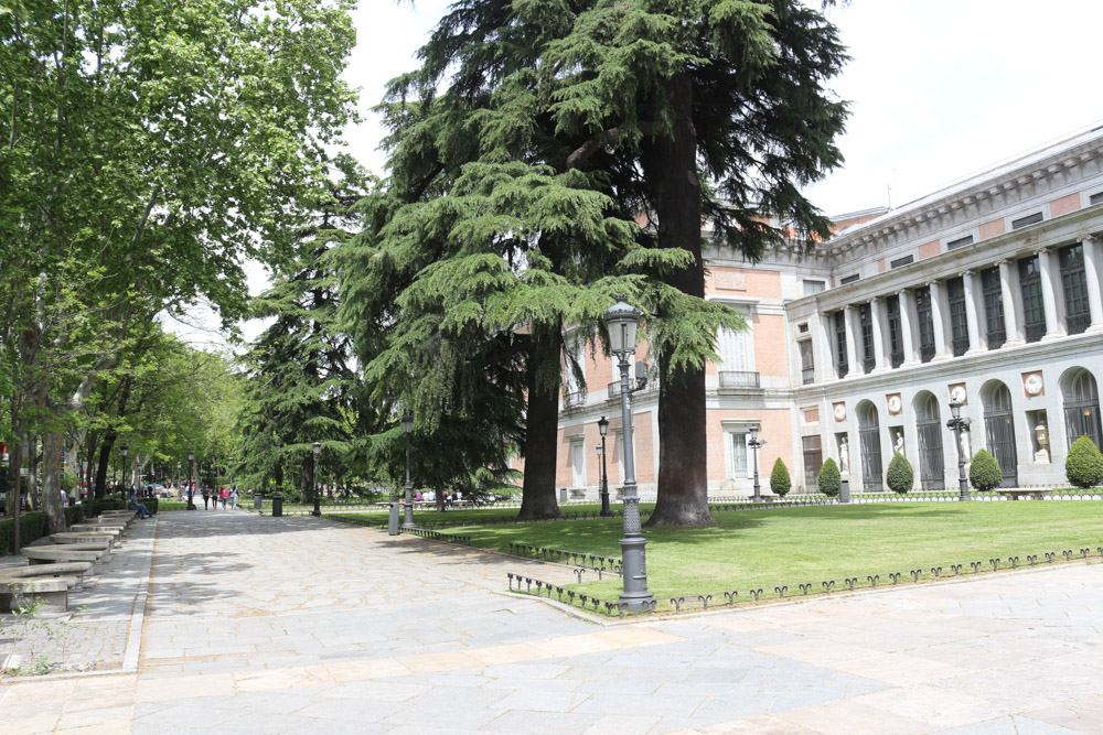 Outside of the Prado Museum in Madrid