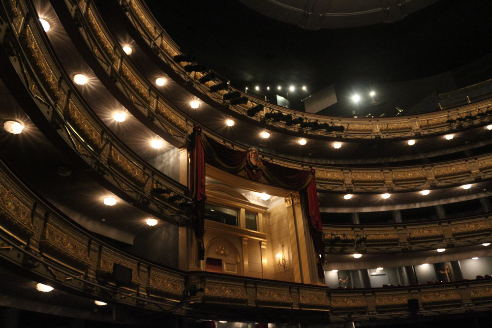 Royal box in the middle of the Teatro Real& auditorium