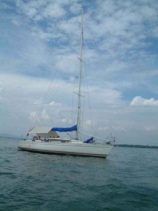 Sailing boat on Lake Constance