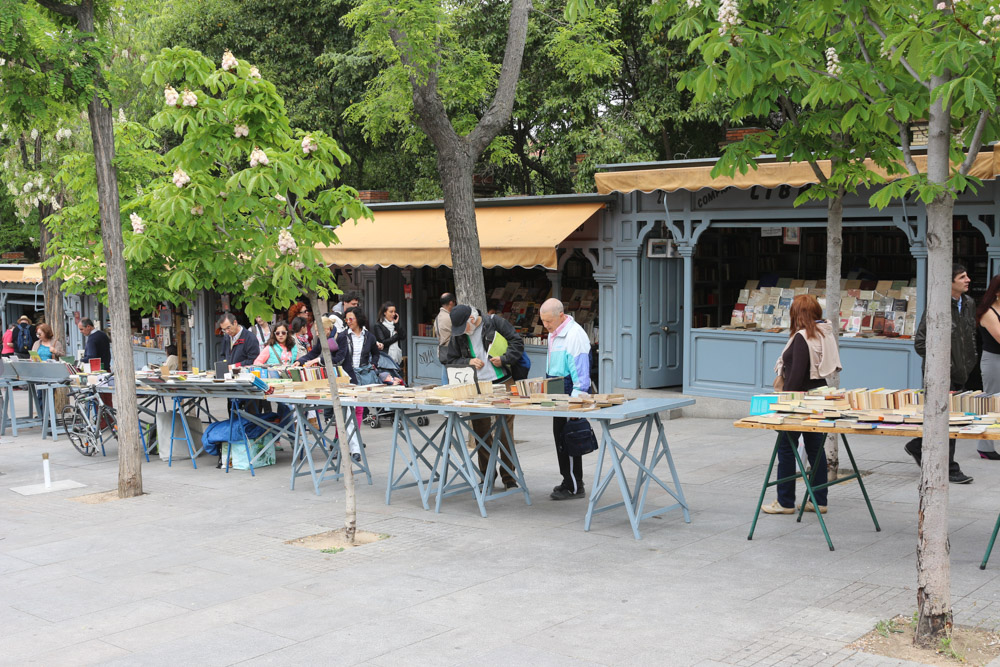 Book fair close to Parque de El Retiro