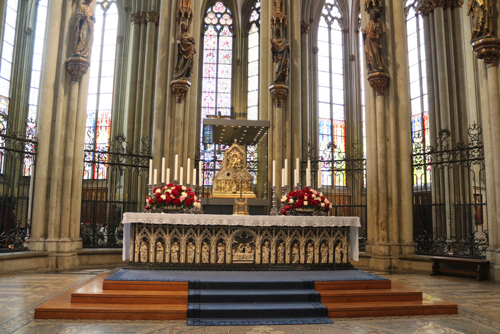 The Shrine of the Three Kings is the center piece of Cologne Cathedral