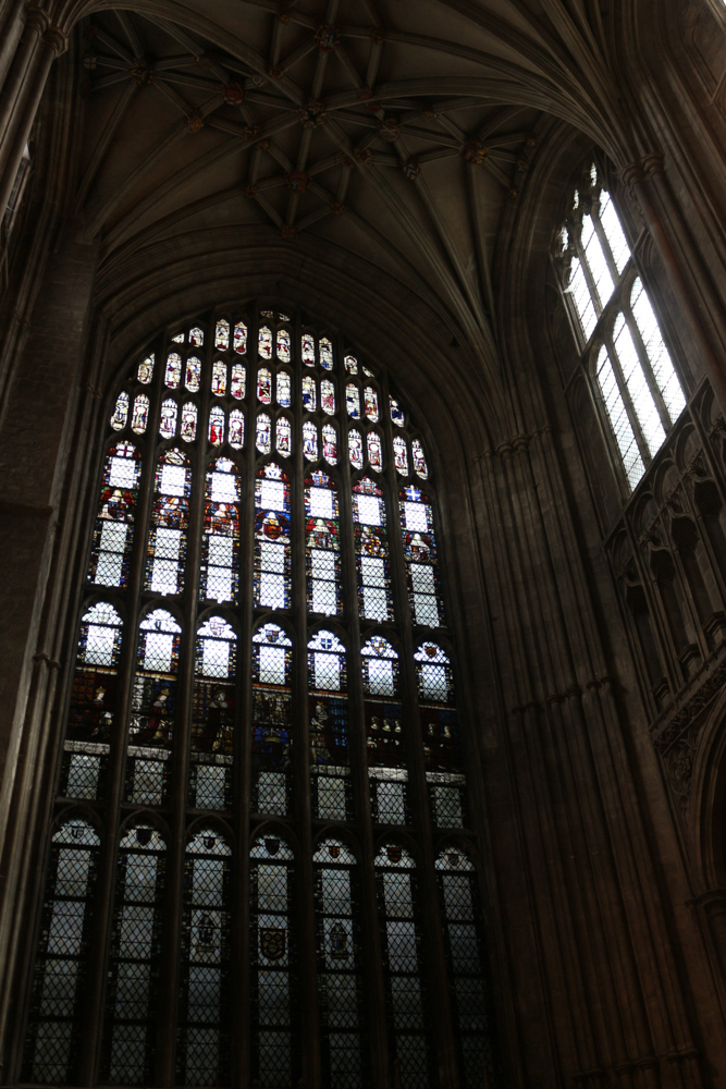 Windows in the transept of the cathedral