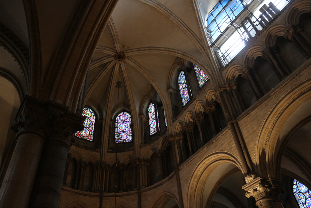 Hauptschiff über der Trinitätskapelle in der Kathedrale von Canterbury