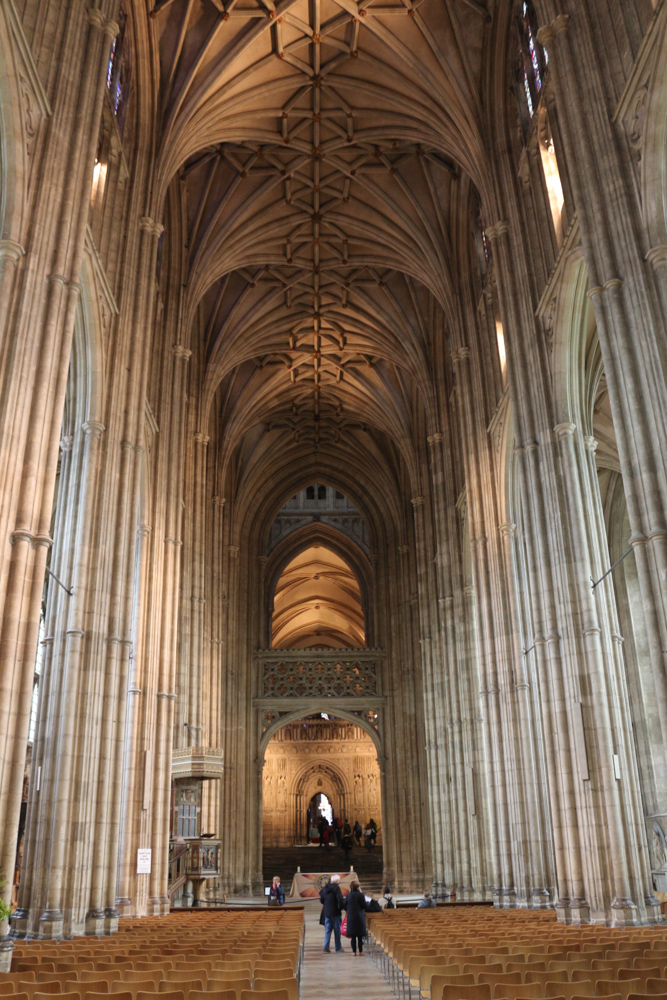 Nave of the western part of Canterbury Cathedral