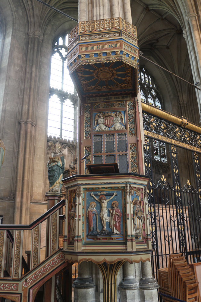 Kanzel im westlichen Teil der Kathedrale von Canterbury