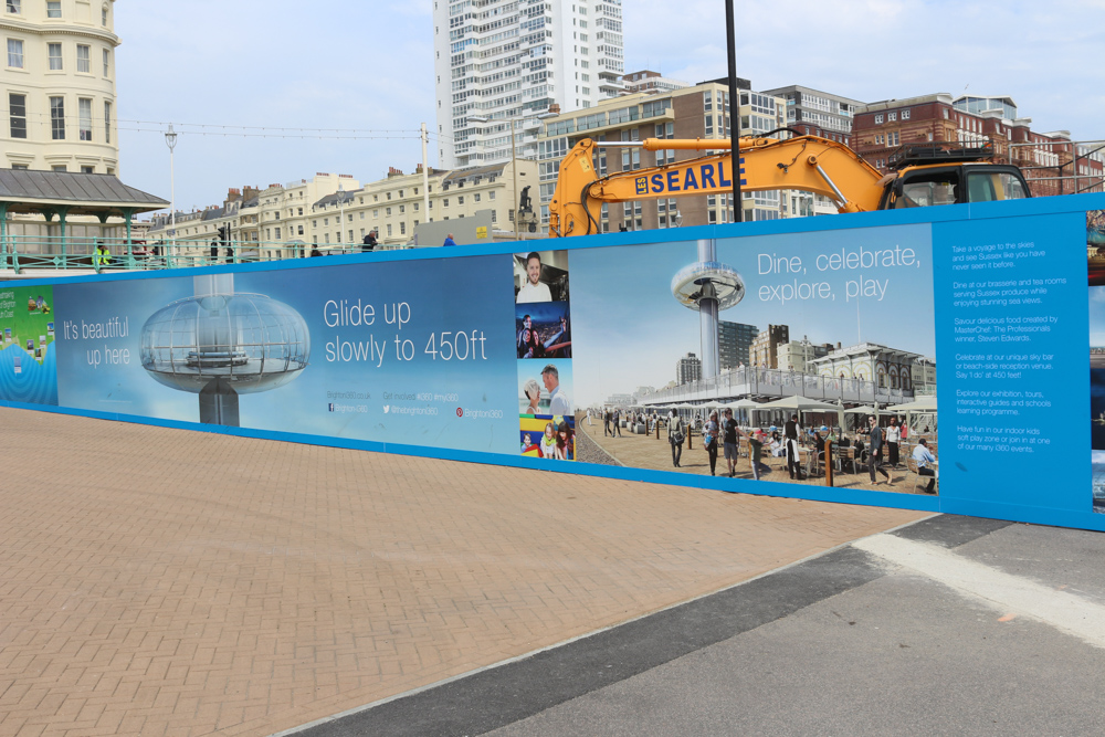 Construction for the new Brighton i360 observation deck