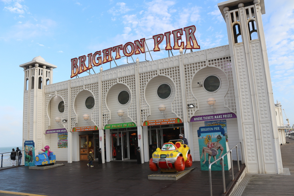 Brighton Pier during sunset