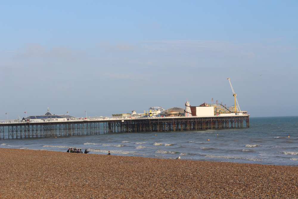 Brighton Pier during sunset