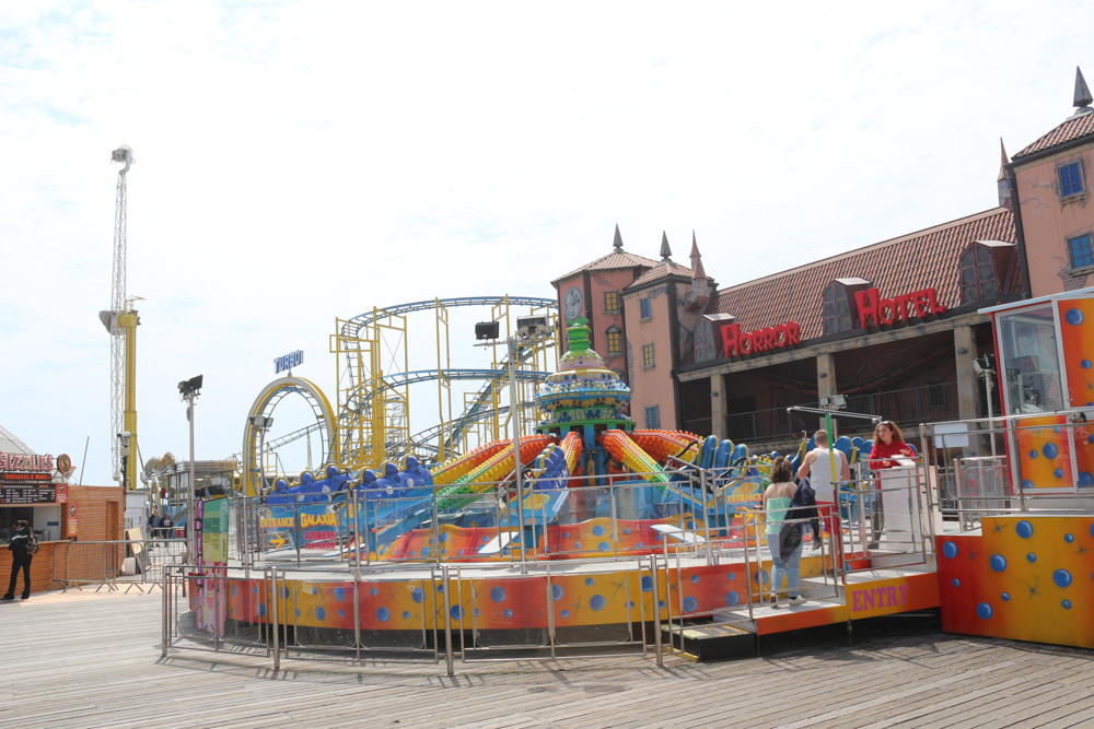 Amusement park on the tip of Brighton Pier