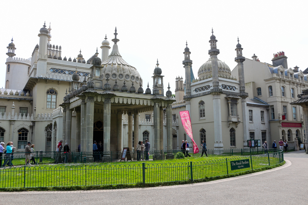 The Royal Pavilion was built in Indo-Saracenic style