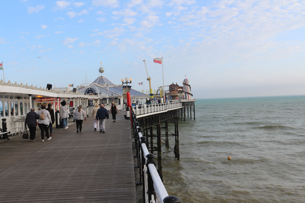 Brighton Pier during sunset