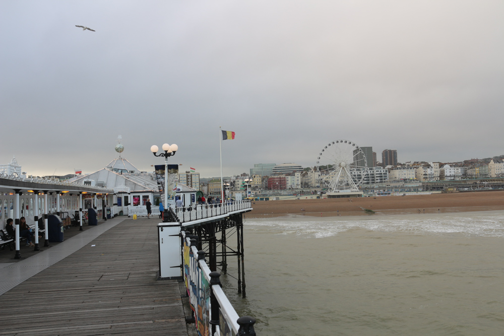 Brighton Pier during sunset