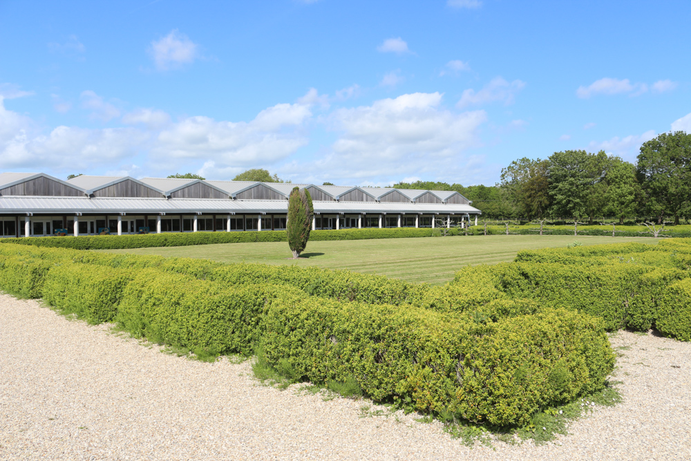 Reconstruction of the former formal gardens in the center of the villa