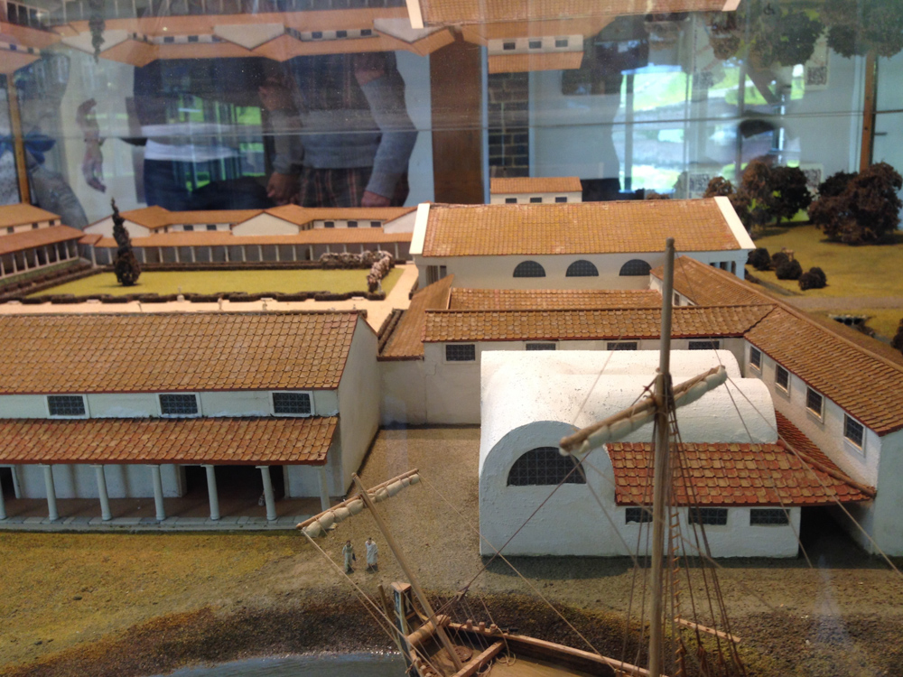 Model of the original villa or palace