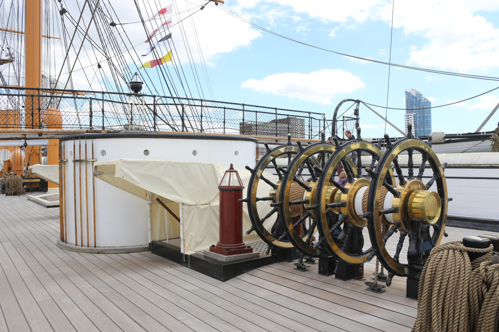 Upper deck of HMS Warrior