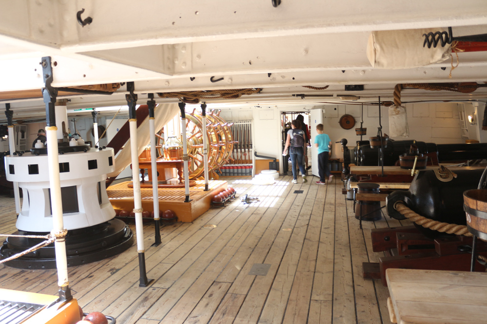 Kanonendeck der HMS Warrior