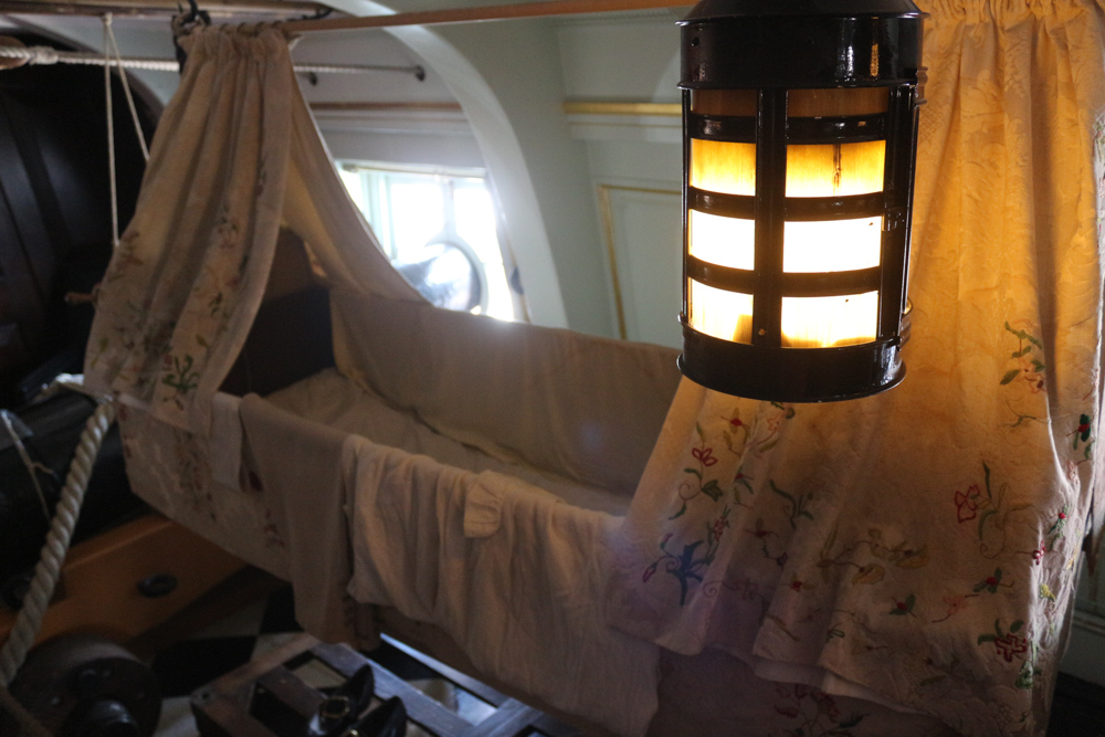 The officers quarters on HMS Victory were quite luxurious