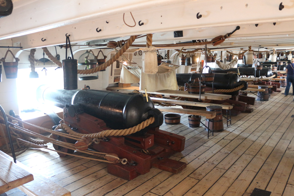 Kanonendeck der HMS Warrior