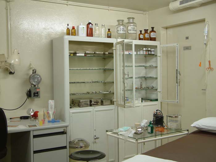 Medical equipment in the examination room