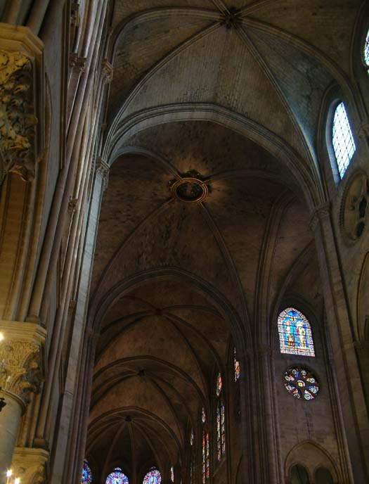 Gothic arch of Notre Dame de Paris