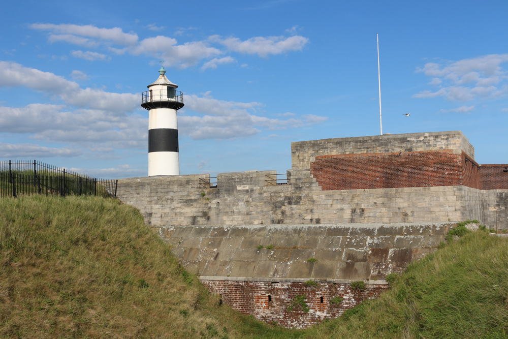 Alte Festungsanlagen an der Einfahrt zu Portsmouth
