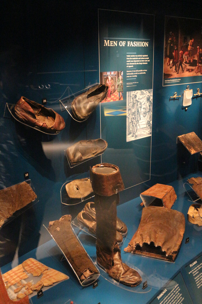 Clothes of the men serving on board of Mary Rose when she sank