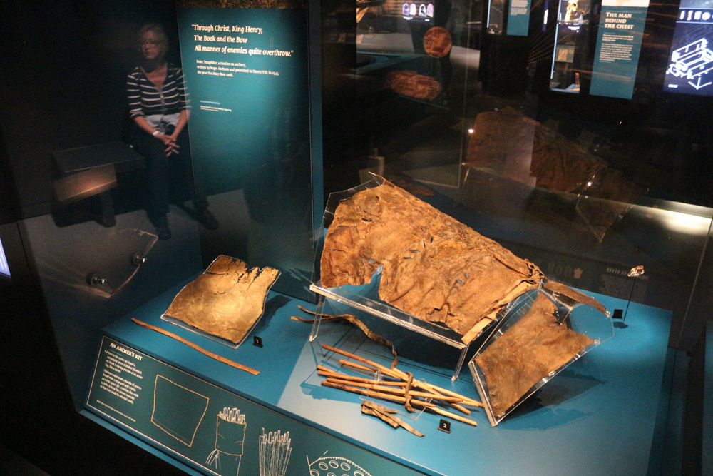 Ausrüstung eines Bogenschützen auf der Mary Rose