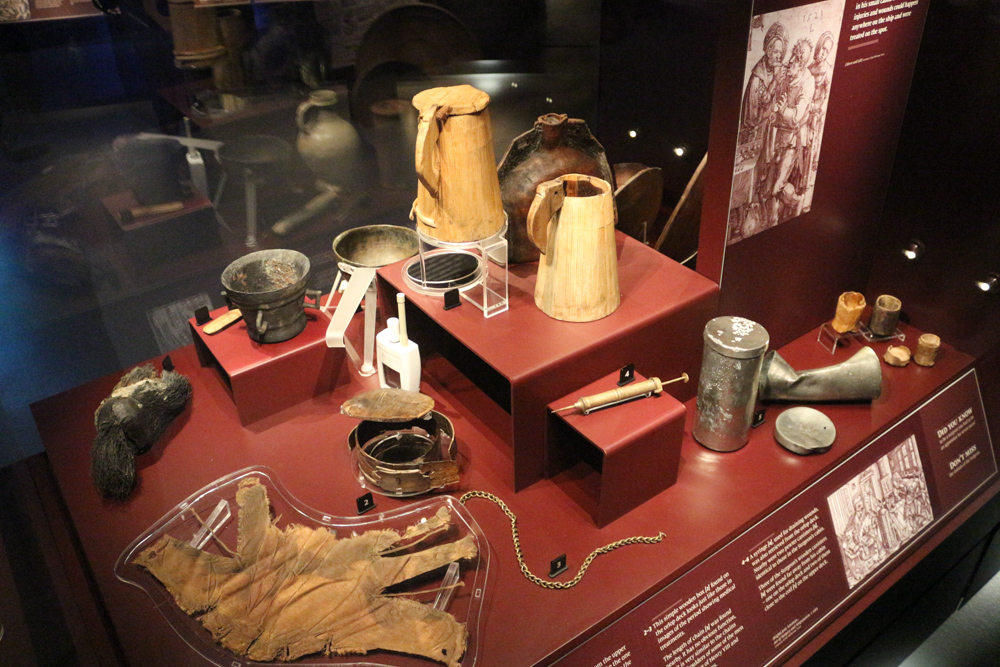 Ausrüstungsgegenstände der Mary Rose haben die Versenkung in 1545 überstanden