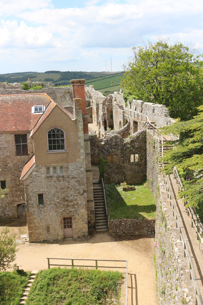 View from the keep over Carisbook Castle